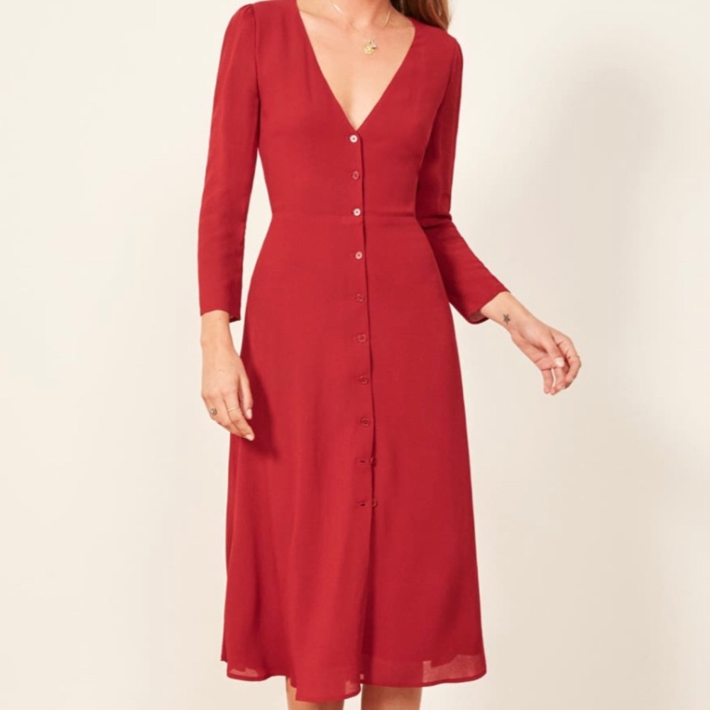 Reformation Alma Dress sz 8 like new
